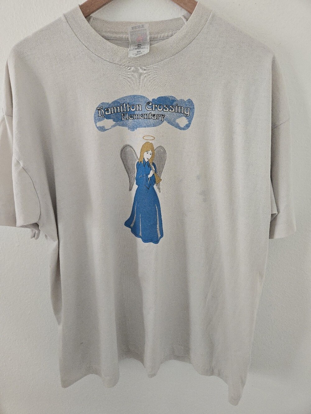 Vintage March of Dimes Miracles Happen Guardian Angel Mens XXL Walk America Hami